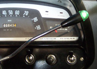 Black speedo and Indicator stalk