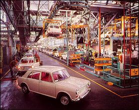 Assembly line at the Zetland factory