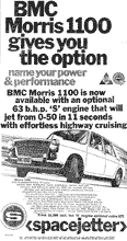 Advertisement for the Morris 1100 S 