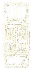 line drawing of car from above