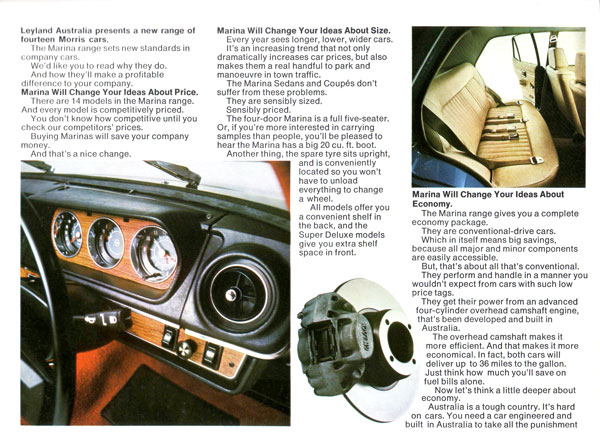 Morris Marina Brochure Page 1