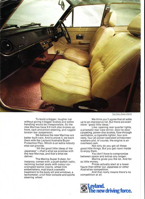 Morris Marina Brochure Page 3