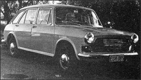 A Nomad prototype spotted during testing in 1968 - note 1100 door handles and no grille badge